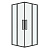картинка Душ.ограждение 300.K33.02.8080.42.00 Cosmo (80*80*195) квадрат,раздвижн,графит сатин,стекло прозрач от магазина Сантехстрой