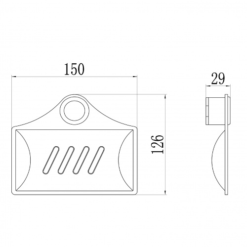 картинка Мыльница для душевой штанги Savol (S12-04) от магазина Сантехстрой
