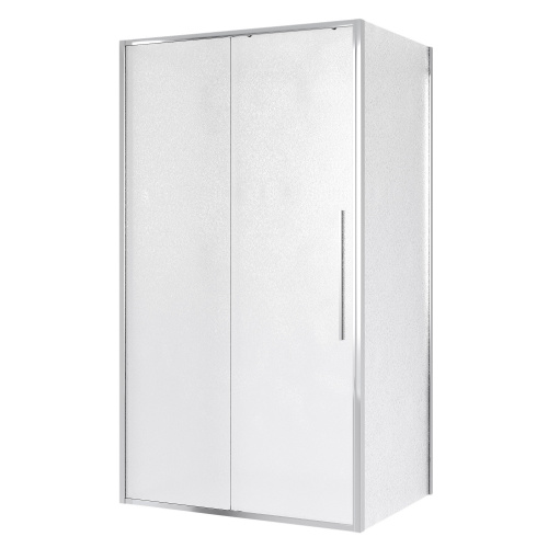 картинка Душевое ограждение Niagara Nova NG-65-14CH-CH80-34 (140х80х195) прямоугольник,хром,дверь раздвижная,стекло шиншилла,2 места от магазина Сантехстрой