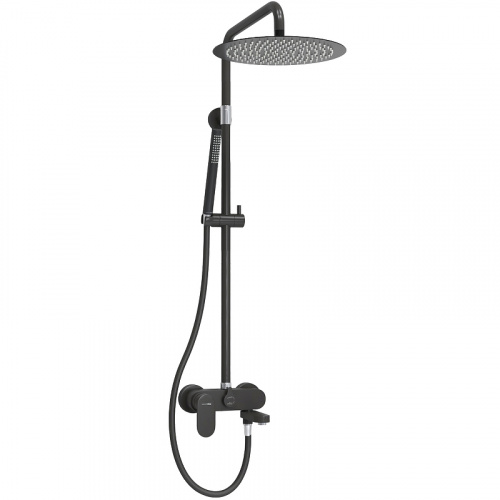 картинка Душевая система WasserKRAFT A174.160.217.CB Черная матовая от магазина Сантехстрой