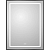 картинка Зеркало BelBagno Kraft SPC-KRAFT-600-800-LED-TCH-WARM-NERO 60x80 см, с LED-подсветкой, сенсорным выключателем, антизапотеванием, черный от магазина Сантехстрой