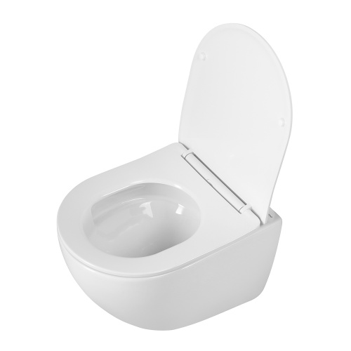 картинка Унитаз подвесной безободковый с сиденьем и смывом TORNADO BelBagno AMANDA-TOR BB051CH-TOR-FC/SC от магазина Сантехстрой