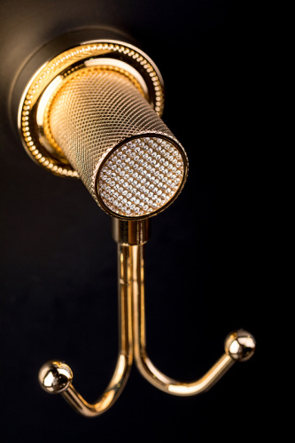 картинка Двойной крючок Boheme Royal Cristal 10926-G-B Золото от магазина Сантехстрой