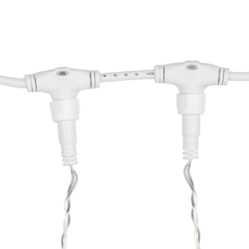 картинка Гирлянда светодиодная Занавес 2х1,5м 300 LED ТЕПЛЫЙ БЕЛЫЙ прозрачный ПВХ IP65 постоянное свечение 230В соединяется NEON-NIGHT нужен шнур 303-500-1 от магазина Сантехстрой