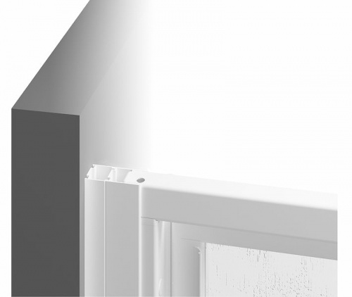 картинка Душевая дверь Ravak Supernova ASRV3-90 198 15V701R2ZG профиль Белый стекло Grape от магазина Сантехстрой