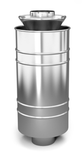 картинка Каменка натрубная ЛЕЙДЕНФРОСТ ЛАЙТ,ф115,1/0,5мм, нерж/нерж ТМФ от магазина Сантехстрой