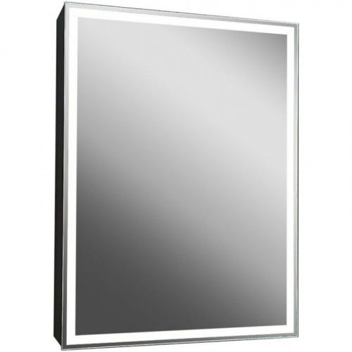 картинка Зеркальный шкаф 60х80 см черный матовый Art&Max Techno AM-Tec-600-800-1D-DS-F-Nero от магазина Сантехстрой