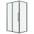 картинка Душевая перегородка 200.K33.02.80.42.00 Cosmo (80*195) графит сатин, стекло прозрачное, 1 место от магазина Сантехстрой