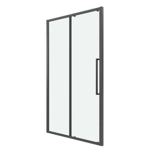 картинка Дверь в нишу 100.K33.02.120.42.00 Cosmo (120*195) графит сатин, стекло прозрачное, 1 место от магазина Сантехстрой