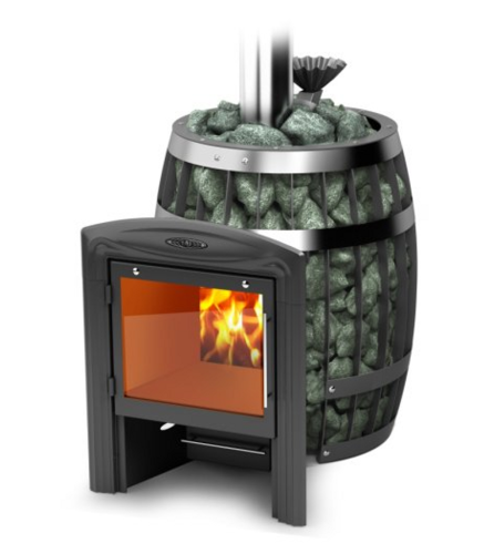 картинка Печь банная САЯНЫ 2 Inox ВИТРА с закрытой каменкой ТМФ от магазина Сантехстрой