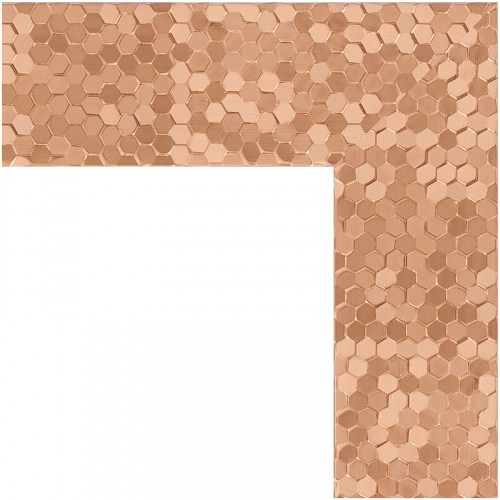 картинка Зеркало Evoform Definite 76х76 BY 3242 в багетной раме - Соты медь 70 мм от магазина Сантехстрой