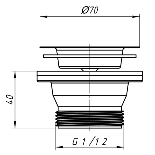 картинка Выпуск Ани Пласт 1 1/2" с нержавеющей решеткой (M100) от магазина Сантехстрой