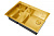 картинка Кухонная мойка из нержавейки ZORG LUX 78-2-51-R BRONZE с накладкой от магазина Сантехстрой