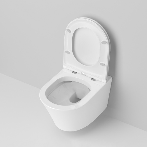 картинка Унитаз Ritz 233K19003RS (530*360*350) подвесной БЕЗОБОДКОВЫЙ, 2 места от магазина Сантехстрой