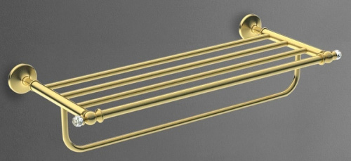 картинка Полка для полотенец Art&Max Antic Crystal AM-E-2622SJ-Do Золото от магазина Сантехстрой