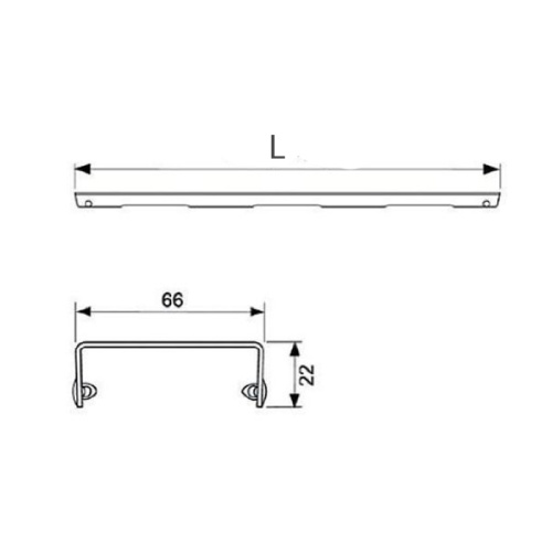 картинка TECE Решетка "basic" , 700 мм ,нержавеющая сталь,полированная от магазина Сантехстрой