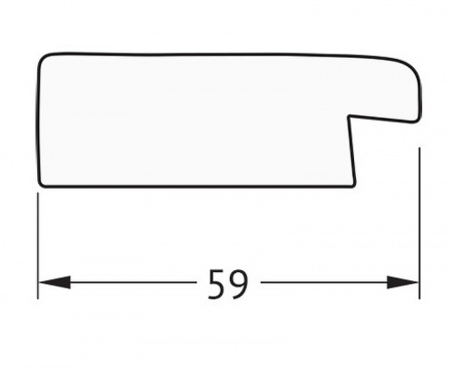 картинка Зеркало Evoform Definite 104х54 BY 0702 в багетной раме - Травленое золото 59 мм от магазина Сантехстрой