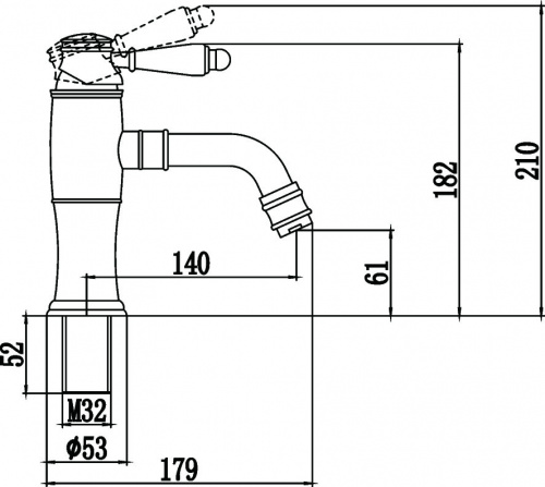 картинка Смеситель для раковины Savol s-006611h Черный от магазина Сантехстрой