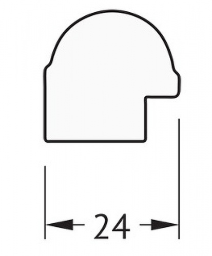 картинка Зеркало Evoform Definite 147х67 BY 0762 в багетной раме - Серебряный бамбук 24 мм от магазина Сантехстрой