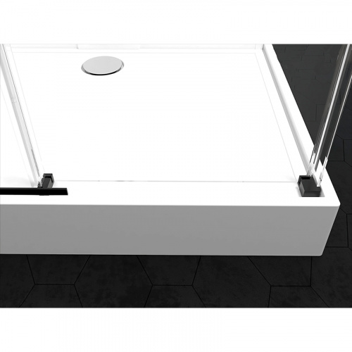 картинка Душевая кабина Black&White Galaxy 8708000 с гидромассажем от магазина Сантехстрой