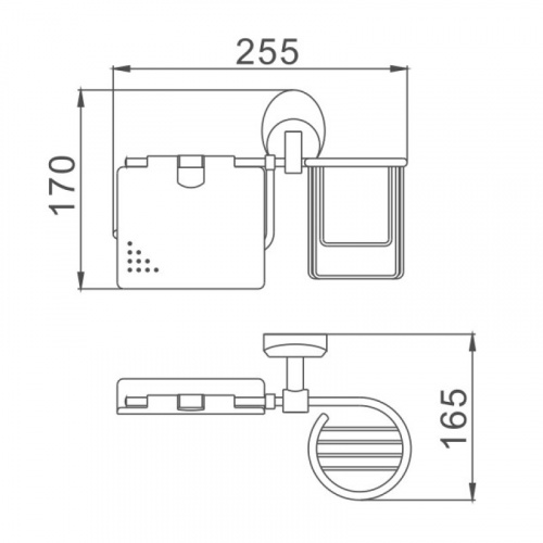 картинка Держатель для туалетной бумаги Haiba хром (HB1603-1) от магазина Сантехстрой