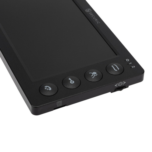 картинка Цветной монитор видеодомофона 7" формата AHD(1080P),  с детектором движения,  функцией фото- и видеозаписи.  Цвет черный (модель AC-435) от магазина Сантехстрой