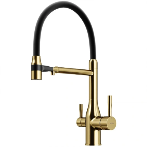 картинка Смеситель для кухни с подключением к фильтру Sancos Garda SC4009BG от магазина Сантехстрой