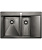 картинка Кухонная мойка Paulmark Union 78 PM537851-GML Вороненая сталь от магазина Сантехстрой