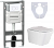 картинка Комплект (CN3007+CN1001W) Унитаз подвесной Ceramica Nova Metric Rimless CN3007 с микролифтом, безободковый + Система инсталляции для унитазов Ceramica Nova Envision CN1001W с кнопкой смыва и шумоизоляционной панелью от магазина Сантехстрой