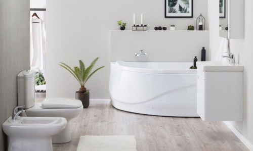 картинка Акриловая ванна Aquanet Graciosa 150x90 R 203941 без гидромассажа от магазина Сантехстрой