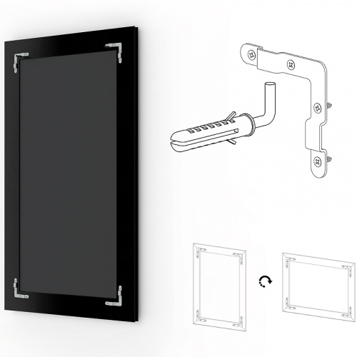 картинка Зеркало Evoform Exclusive 146х61 BY 3542 с фацетом в багетной раме - Римское золото 88 мм от магазина Сантехстрой