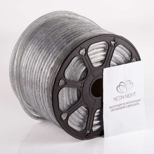 картинка Дюралайт LED,  постоянное свечение (2W) – белый,  24В,  36 LED/м,  бухта 100 м NEON-NIGHT от магазина Сантехстрой