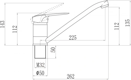 картинка Смеситель для кухни Savol S-T4904-1 от магазина Сантехстрой