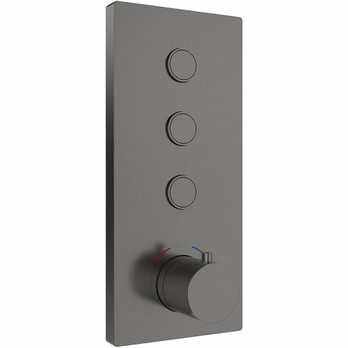 картинка Душевая система Vincea VSFW-433T1GM с термостатом Вороненая сталь от магазина Сантехстрой