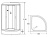 картинка Душевая кабина LORANTO CS-6690-25 F 90х90х215 матовое стекло 4мм, поддон 25 см от магазина Сантехстрой