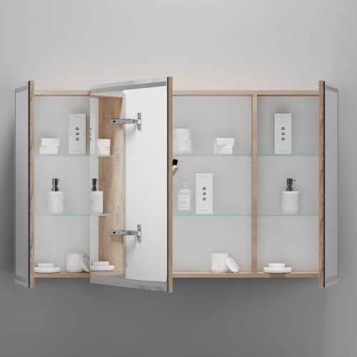 картинка Зеркальный шкаф для ванной комнаты Mirror Ceramica Nova mi120eg от магазина Сантехстрой