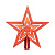 картинка Верхушка на елку Звезда 20см,  цвет красный NEON-NIGHT от магазина Сантехстрой
