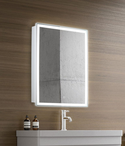 картинка Зеркало-шкаф AZARIO Киото 50 (535х750) c подсветкой и диммером (LED-00002357) от магазина Сантехстрой