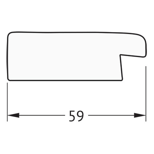 картинка Зеркало Evoform Definite 134х74 BY 0753 в багетной раме - Травленое золото 59 мм от магазина Сантехстрой