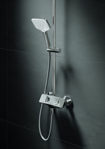 картинка Душевая система KLUDI COCKPIT Explorer с термостатом, хром (8005005-00) от магазина Сантехстрой