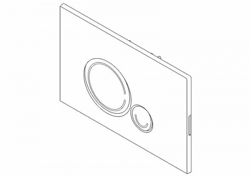 картинка Клавиша смыва BelBagno Sfera BB014-SR-BIANCO Белая от магазина Сантехстрой