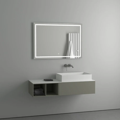 картинка Зеркало Evoform Ledline BY 2437 100х70 от магазина Сантехстрой