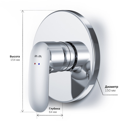 фото f8075000_xxx like, cмеситель д/душа встраиваемый, шт