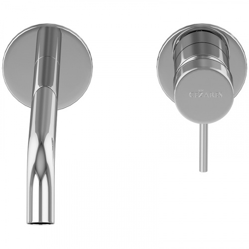 картинка Смеситель для раковины Cezares Leaf LEAF-BLI2-20-L-01-W0 Хром от магазина Сантехстрой