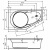 картинка Акриловая ванна Riho Yukon 160x90 B008001005 (BA3400500000000) R без гидромассажа от магазина Сантехстрой