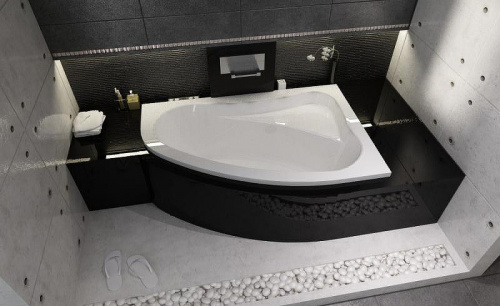 картинка Акриловая ванна Riho Lyra 140x90 B020001005 (BA6600500000000) L без гидромассажа от магазина Сантехстрой