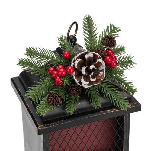 картинка Светодиодный камин Рождество с эффектом живого огня 15х14х26см,  батарейки 2хС (не в комплекте) и USB,  бронзовый NEON-NIGHT от магазина Сантехстрой