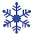 картинка Елочная фигура Снежинка классическая,  66 см,  цвет синий от магазина Сантехстрой