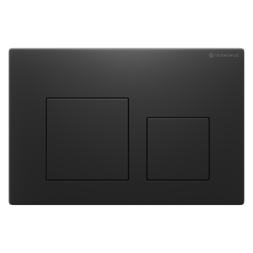 картинка Клавиша смыва для инсталляции Terminus Classic кнопка квадрат цвет  чёрный матовый от магазина Сантехстрой