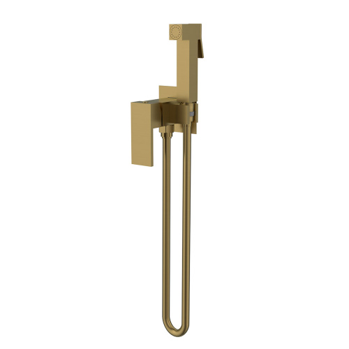 картинка Гигиенический душ VHFW-102BG из латуни в комплекте со смесителем, брашированное золото от магазина Сантехстрой